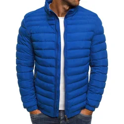 Custom Puffer Winter Jackets for Men Wholesale Cropped Puffer Outwear Zip up Autumn Coats Down Winter Men Jackets High Quality
