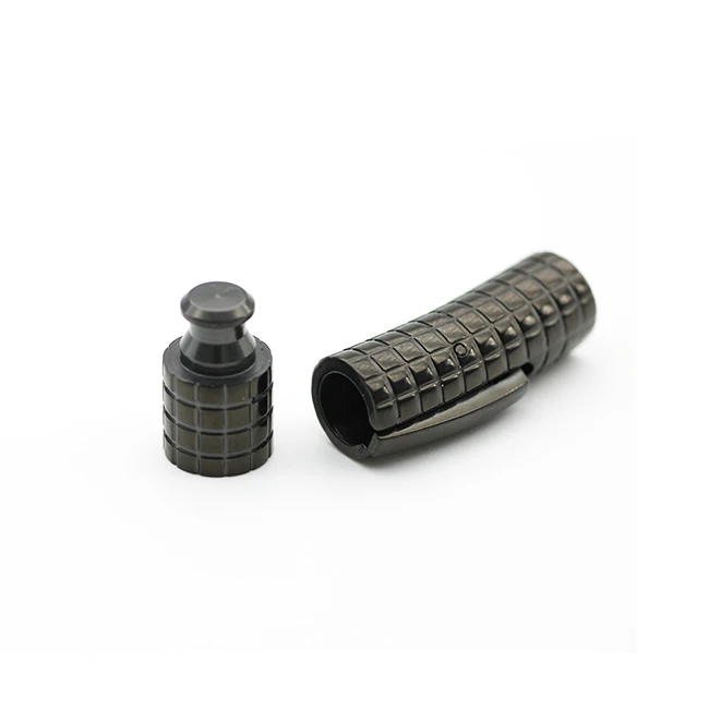 
Bracelet Leather Cord Connectors 4mm Magnetic Clasp 