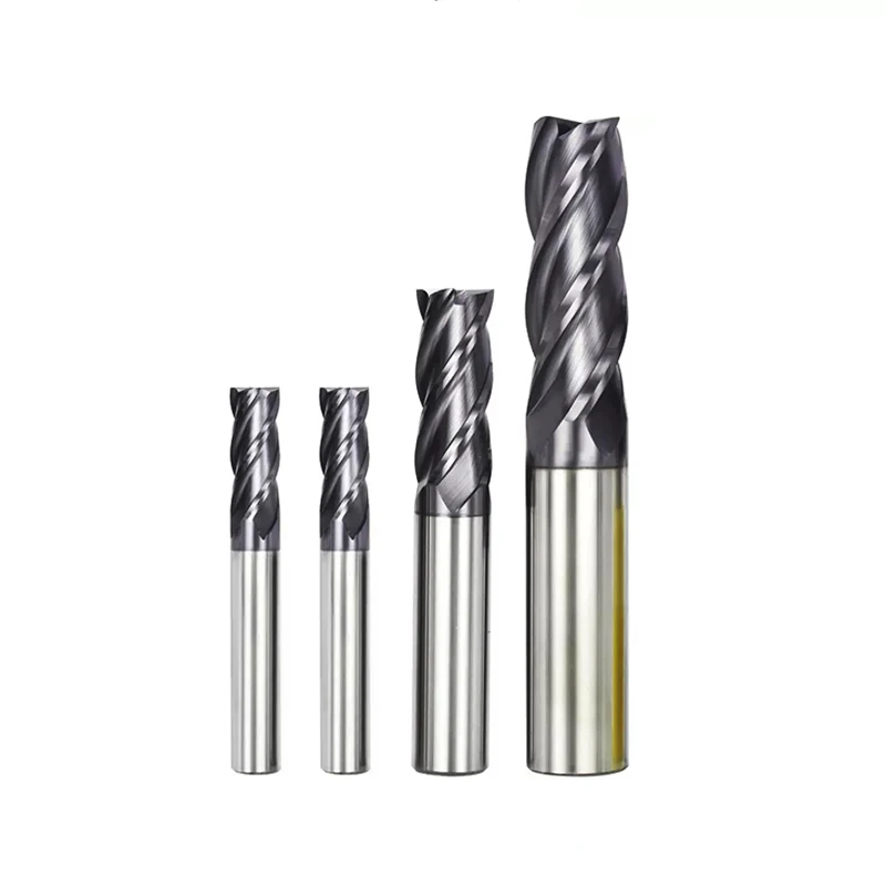 Carbide End Mill Cutter CNC tools HRC58 Degree Flat Side End Milling Cutter For Mould Steel