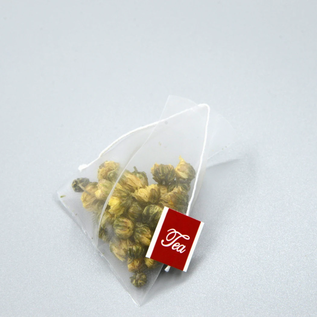 Free Sample Customized Logo Empty Tea Bags Heat Seal Pyramid Tea Bag Packing Machine Organic Tea Bags
