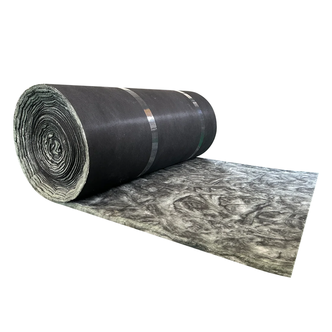 UET HVAC fire wrap duct 32k 50mm air duct glasswool insulation rolls with wmsk wrap fiber glass wool blanket with black tissue