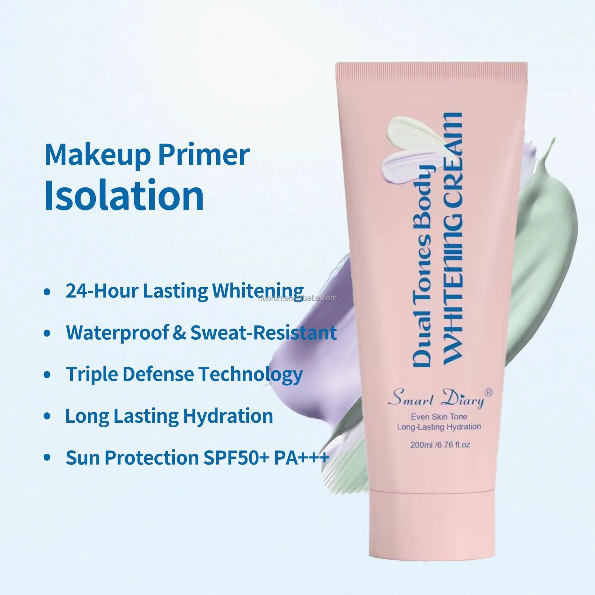 Smart Diary  Body Cream Moisturizing Primer Isolation SPF50+++ Water & Sweat Resistant