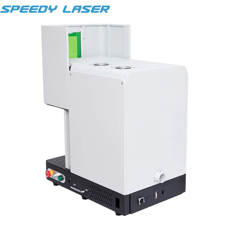 Europe Germany USA Export small safety cover JPT mopa metal fiber laser marking machine 20W 30W 60W 100W fiber laser marker