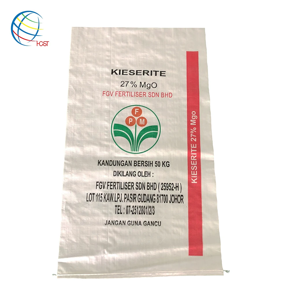 white pp woven bag packing corn 50KG export to South America