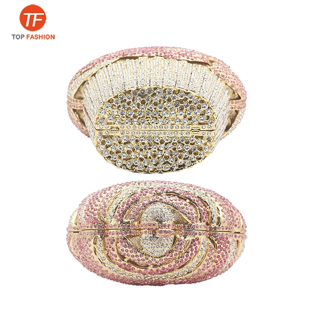 Luxury Cupcake Ice Cream Crystal Clutch Purses Bridal Wedding Party Purses from Factory