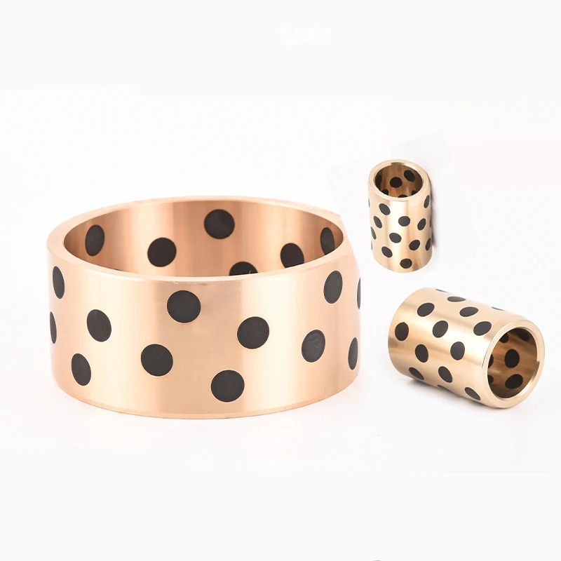 
China aluminum round bronze graphite self lubricating bushing 