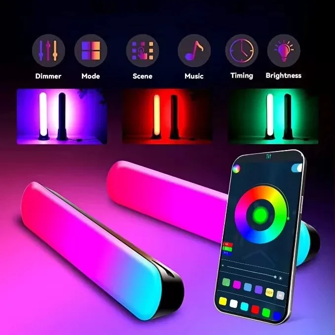 RGB-звукосниматель световая музыкальная ритм-подсветка обновленная перезаряжаемая модель USB Рождественское украшение рабочий стол RGB-бар музыкальный ритм
