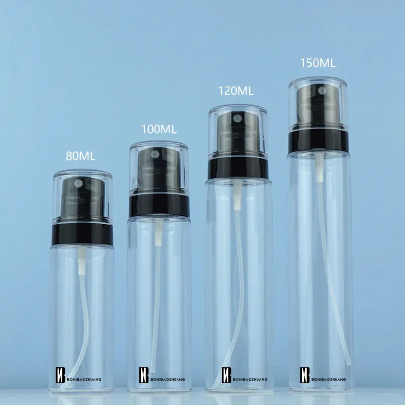 
50ml -250ml PET HDPE Empty Custom Perfume Clear Fine Mist Spray Bottles Refillable Sprayer Bottles for Cosmetic Skin Packaging 