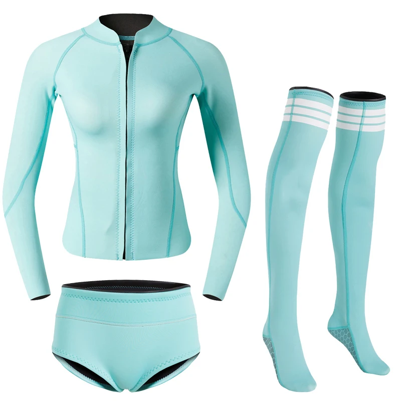 Wholesale 2MM SCR Neoprene Women Dive Wetsuit Keep Warm Sexy Free Diving Wetsuit for Snorkeling Surfing