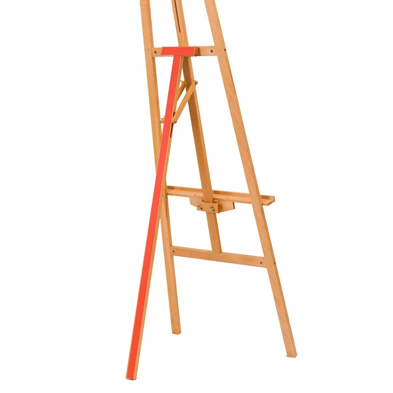 Glitter High quality Beech wood adjustable Height display art easel Wooden foldable painting stand tripod for students artist