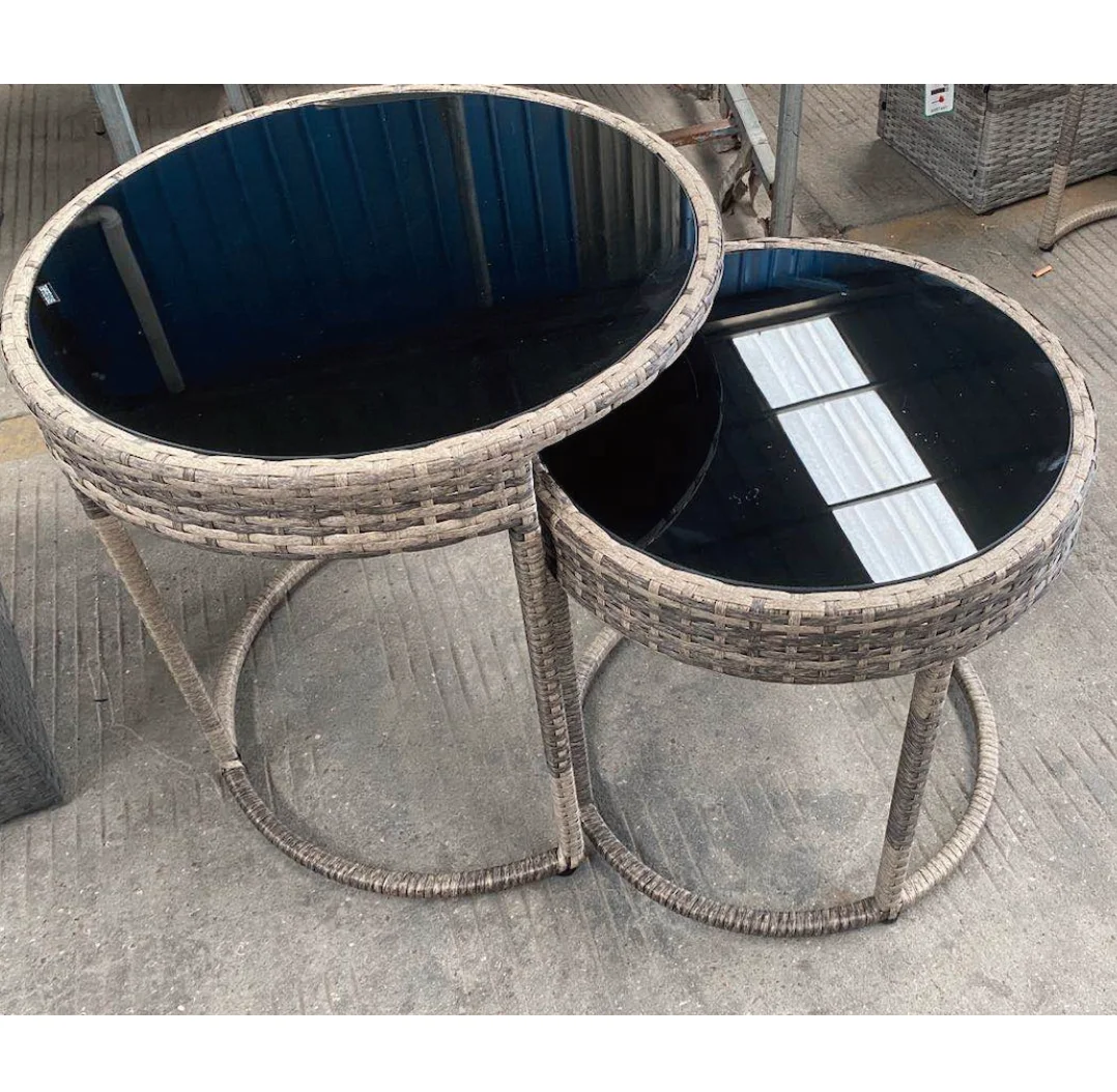 Cheap Outdoor Rattan Furniture Wicker Stool Table Patio Table