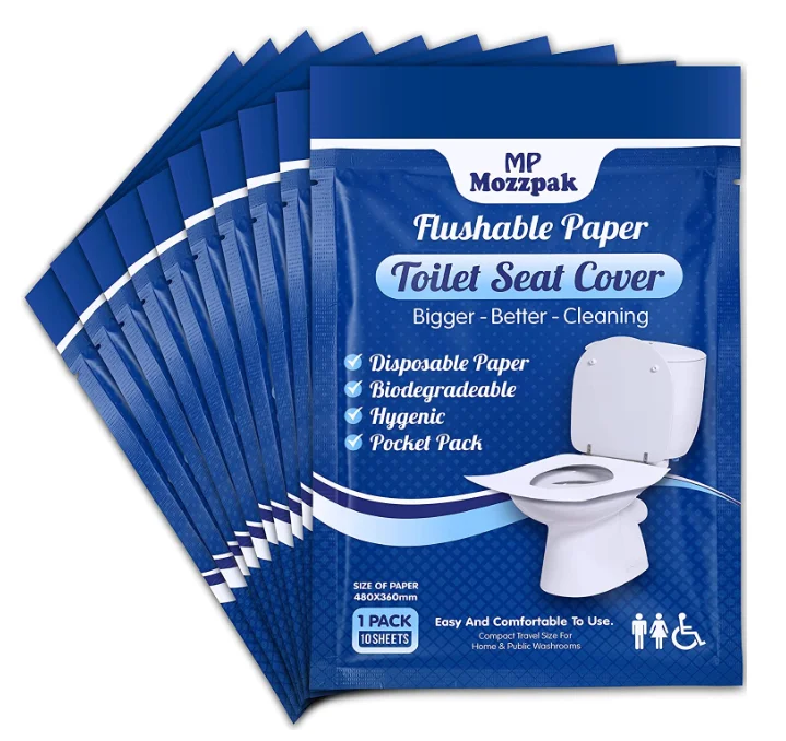 100 шт., одноразовые бумажные Чехлы для унитаза