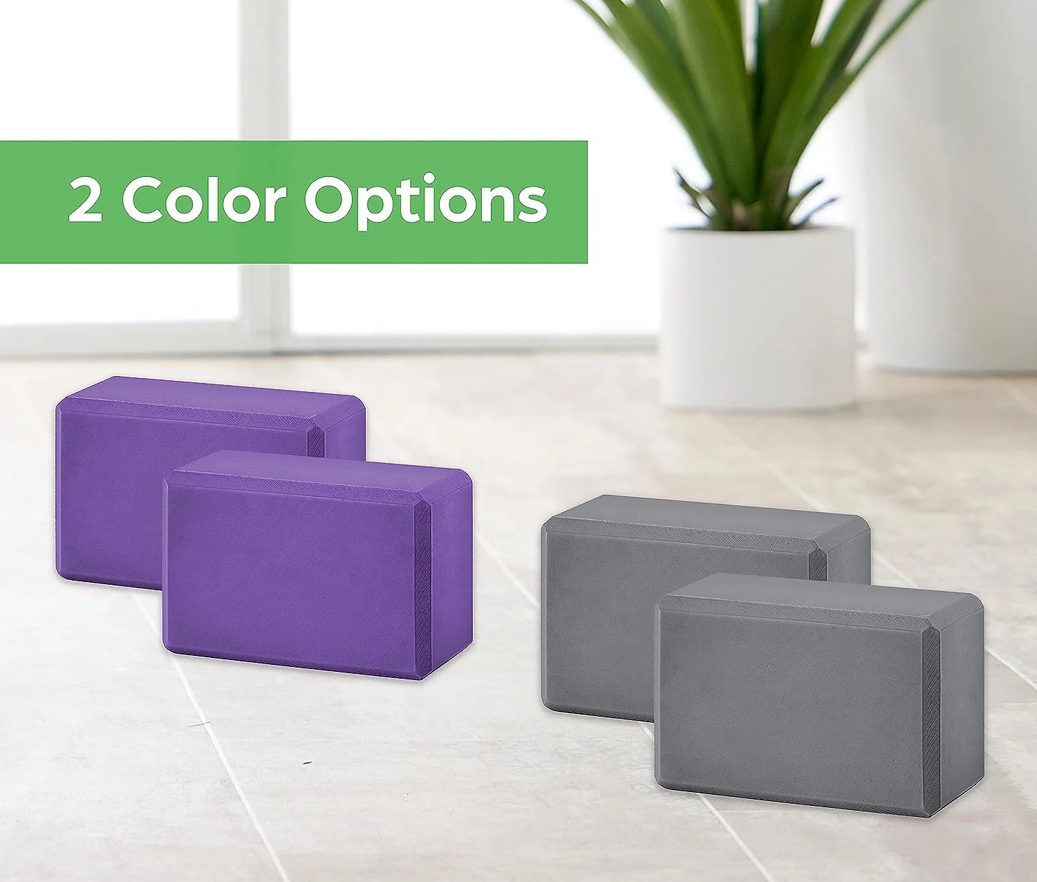 Recycled High Density EVA Foam Pilates Yoga Brick Solid Color Evafoam Yoga Block