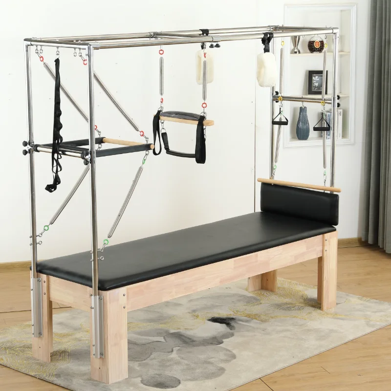 Распродажа, портативный реформер для пилатеса, оборудование для Cadillac, реформер для спортзала, пилатеса, машина из белого дуба для пилатеса, комплект из 5 предметов