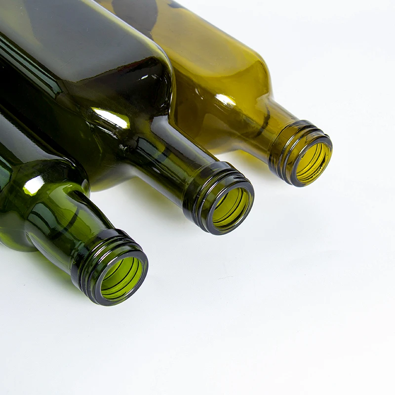 Cooking Oil Antique Green Amber 250ml 500ml 750ml 1L Olive Oil Glass Bottles