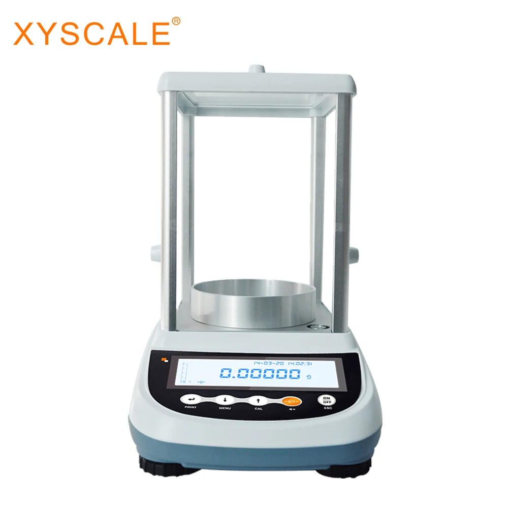 102g 220g 0.01mg 0.1mg Semi-micro Analytical Balance internal calibration glass windproof