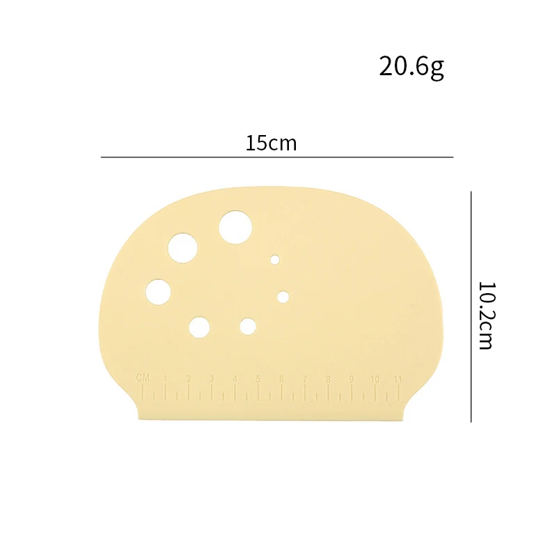 Baking Cut PP Intestine Powder Scraper with Double Scales