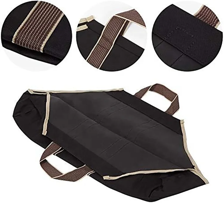 Waterproof Heavy Duty Dust-Proof Collapsible Extra Large Fireplace Firewood Log Tote Bag