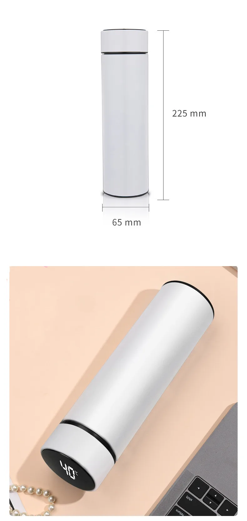 Available stocks Tumbler  Stainless Water Bottle Stay Hydrated and Enjoy LED Cup  Smart Thermos Bulk in tumbler