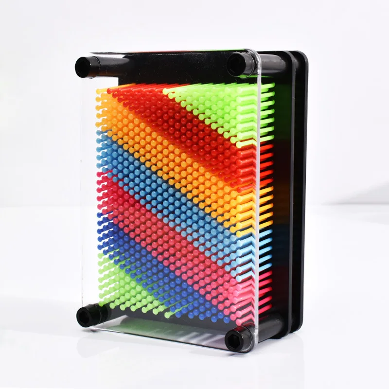 WHOLESALES SMALL SIZE COLORFUL 3D PIN ART PIN-N-PLAY TOYS VARIABLE NEEDLE PRINTING TOYS FOR KIDS INTELLIGENT TOYS