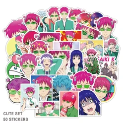50 pieces/bag of Anime Saiki k graffiti movie stickers/mobile phone computer water bottle vinyl waterproof stickers
