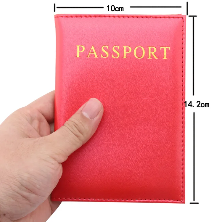 Cheap Customized Multi 8 Colorful Passport Cover Gold Foiled Passport Case PU Leather Passport Holder for Sale