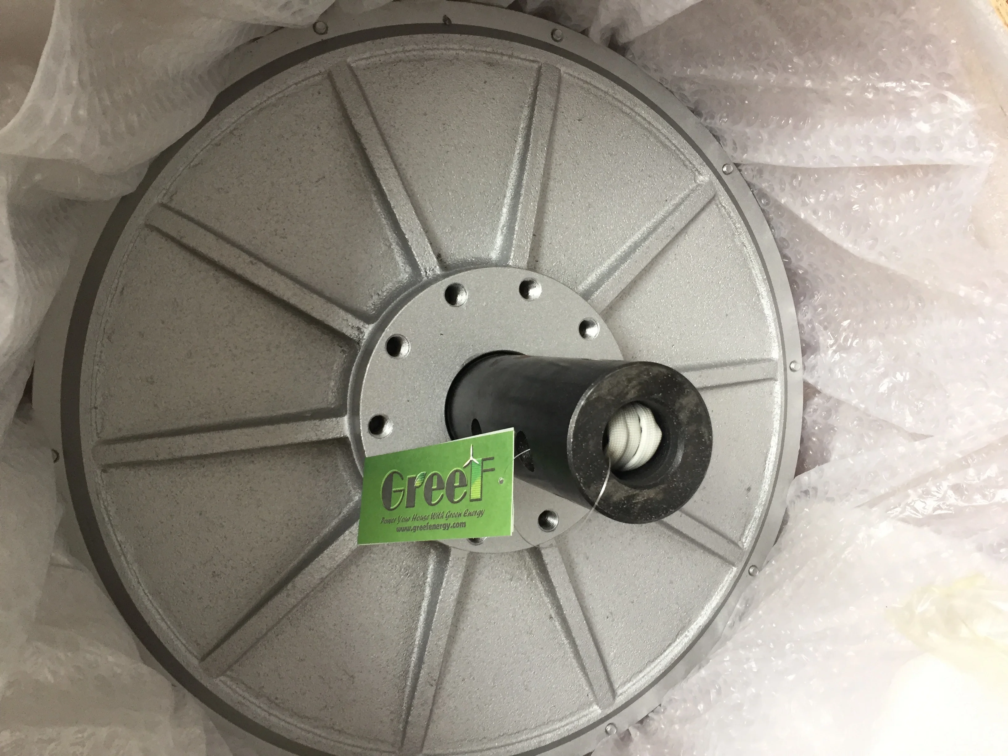 10KW 100RPM Permanent magnet axial flux disc coreless generator