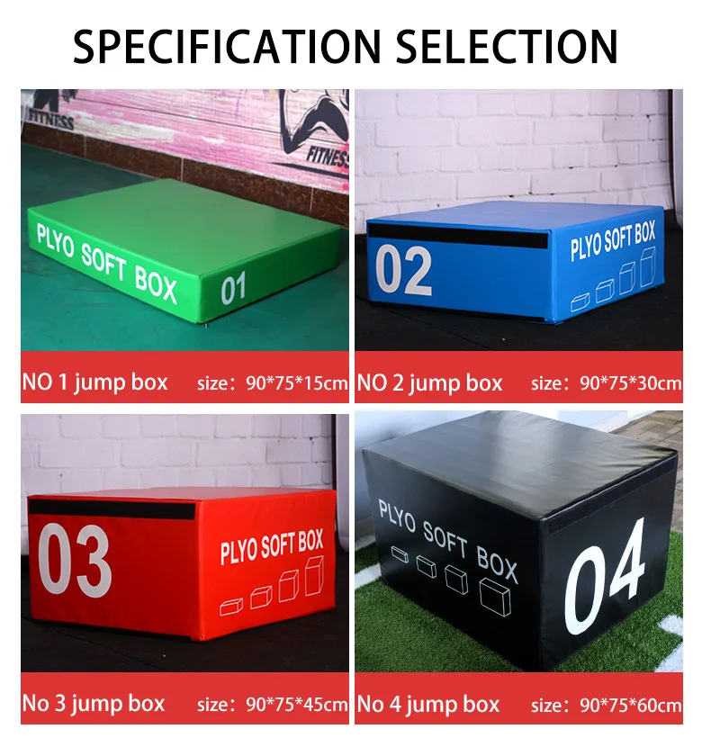 Wholesale Custom LOGO Foam Soft Plyo jump Box 4 in 1 for Jump Exercise Training