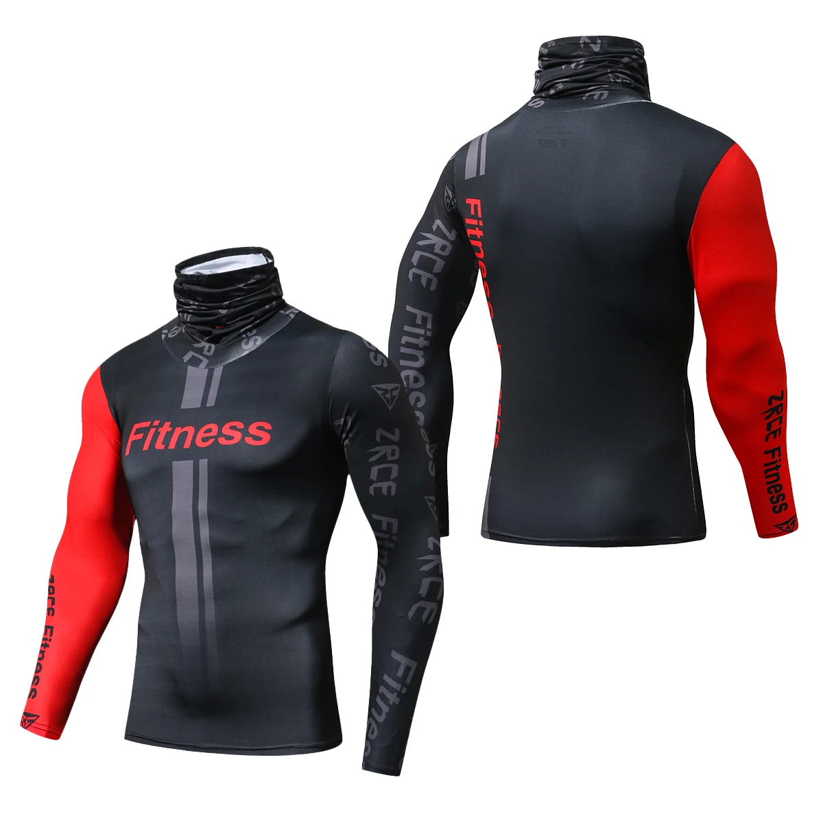 Custom Logo Polyester Quick Dry Gym Running Tops Muscle Fit Workout Fitness Sport Clothes Men
