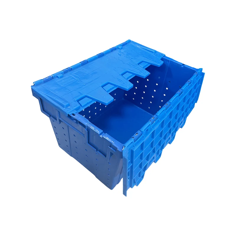 Ventilated nestablePlastic Lobster Crate made with a 100% virgin polyethylene blend to endure extreme cold