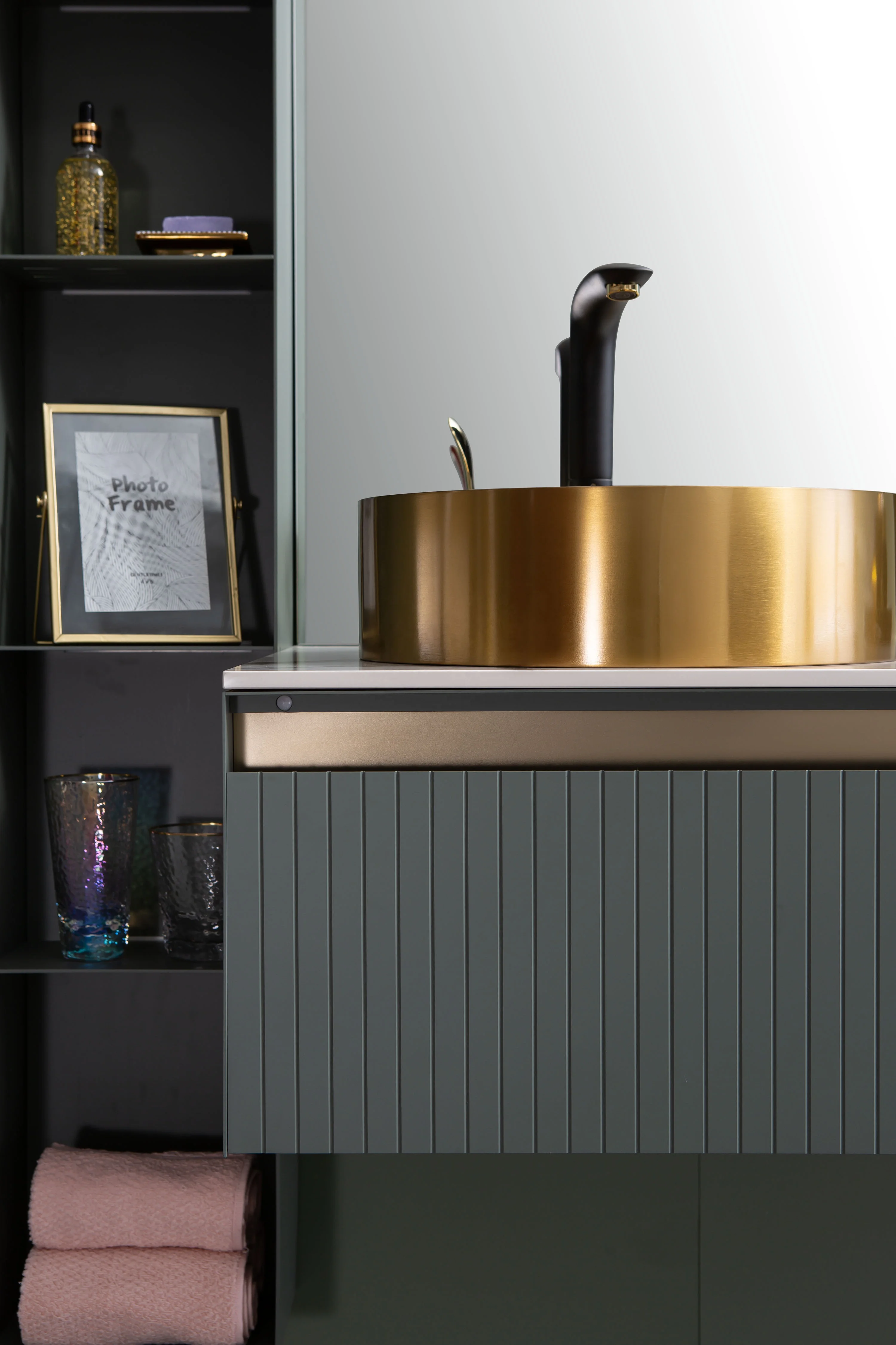 Led Smart Bathroom Mirror Vanity Oversize Half Round Circle Furniture Decoretival Frameless LED Bathroom Mirror