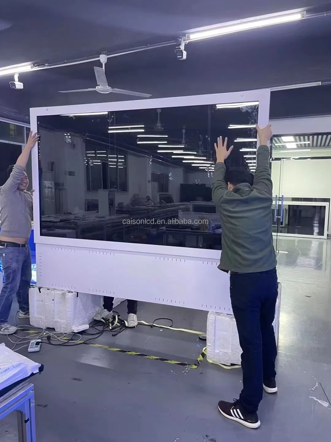 86 дюймов интерактивный сенсорный прозрачный ЖК-дисплей 3d голографический дисплей видео витрина