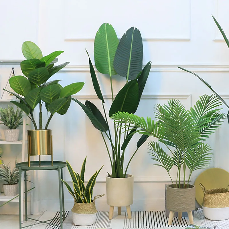 Wholesale large indoor living room showcase decoration to create Nordic simulation plants