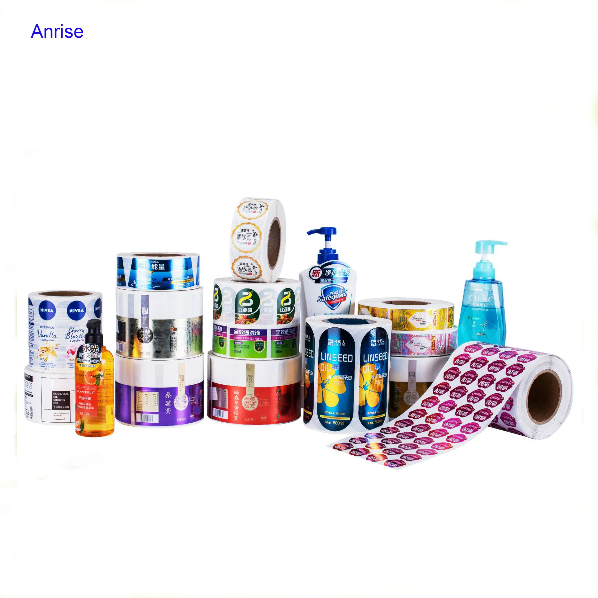 Custom Logo Printing Adhesive Glossy Matte Waterproof Perfume Bottle Labels Adhesive Essential Oil Bottle Sticker Label