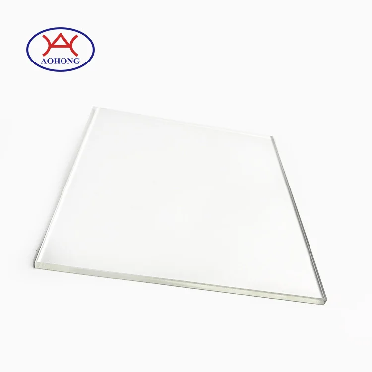 High temperature resistant customized shape transparent borosilicate float glass disc for