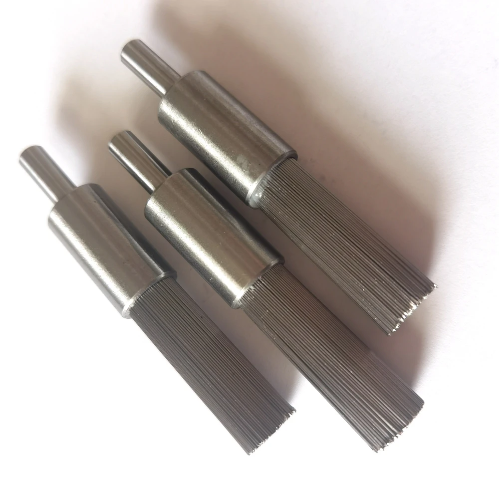 High quality 6mm Shank Rpm Stainless Brass Wheel Cup Steel Knot Type Pen Shape Crimped Wire End Brus