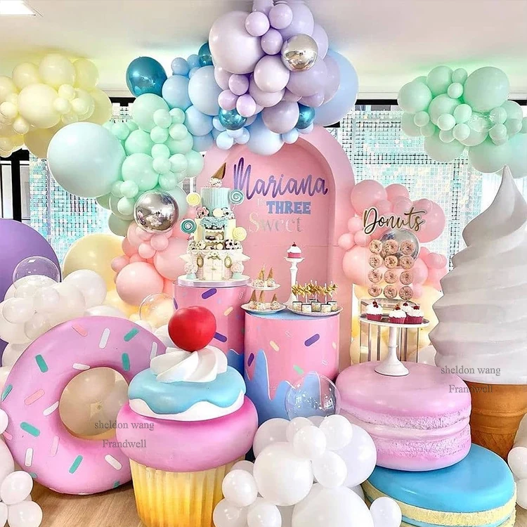 candy cane  macaroon ice cream  ornaments/ candy canes fiberglass resin pastel macaroon/ candy melts navidad decor