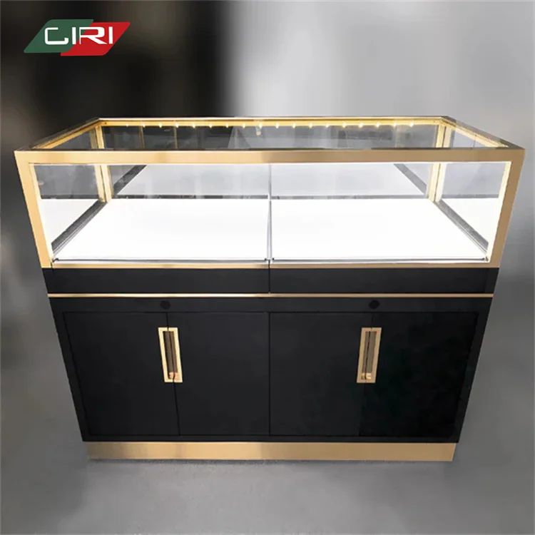 CIRI Luxury Mobile Shop Fittings Glass Showcase Jewelry Display Showcase Cabinet watches Display Counter