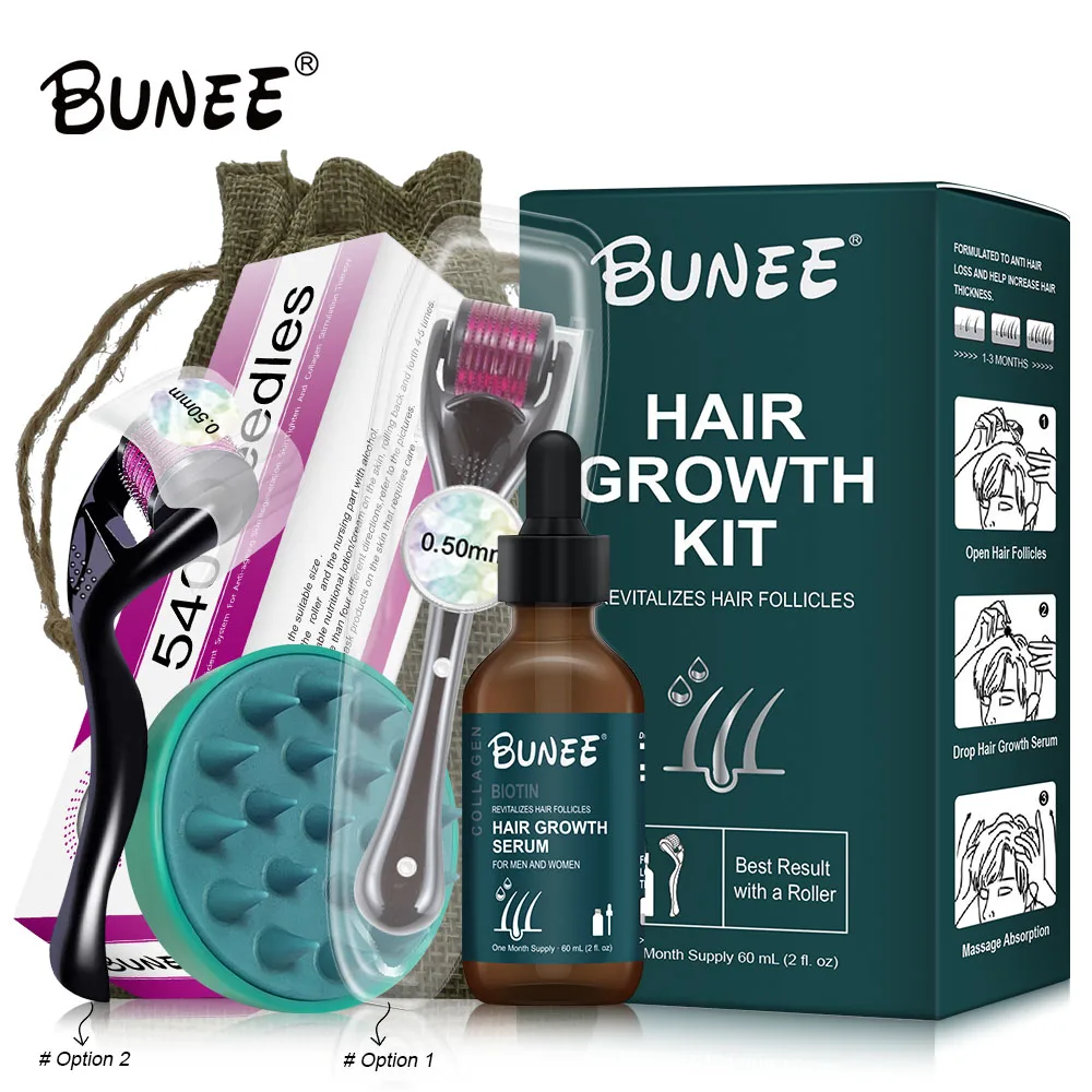 Customize hair loss treatment Scalp stimulates hair follice Fast Regowth thicker Biotin 5% hair growth spray serum