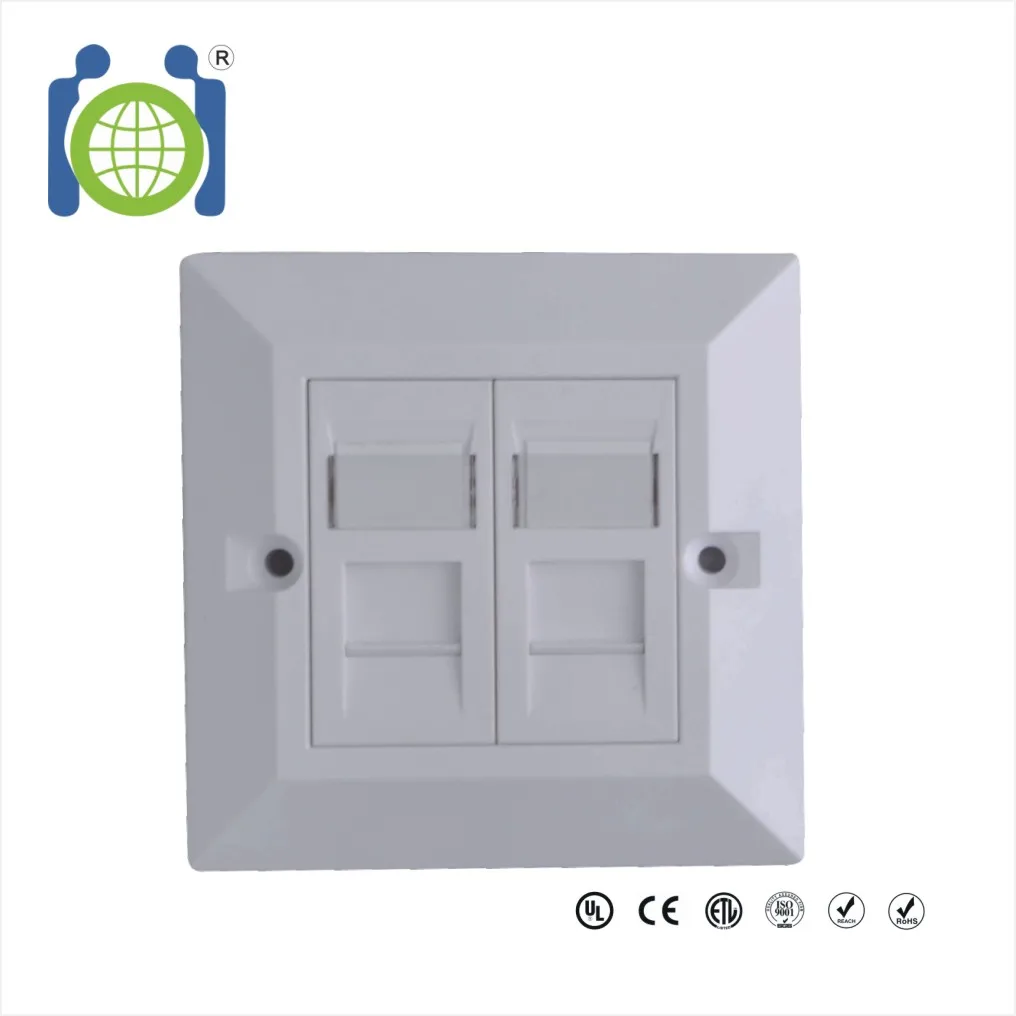 Cat 5e RJ45 Network 86 type faceplate Ethernet Wall Plate