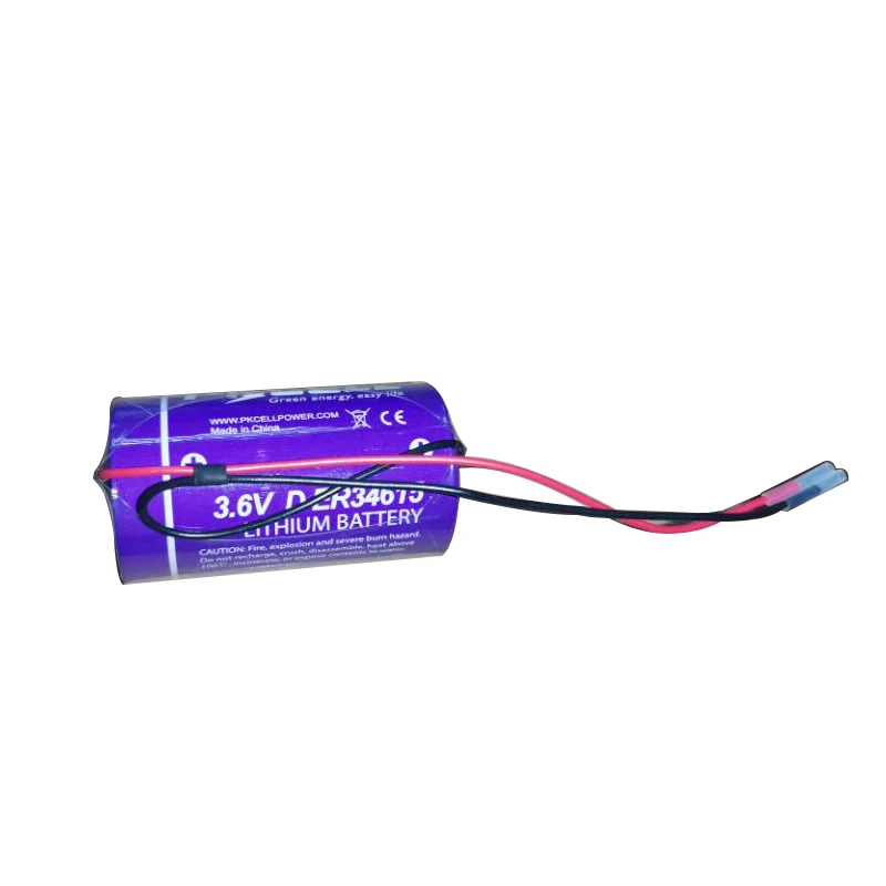 D Batteries 3.6v Er34615 Li-SOCL2 Battery Er34615m With Wire and Plug for Utility Meter