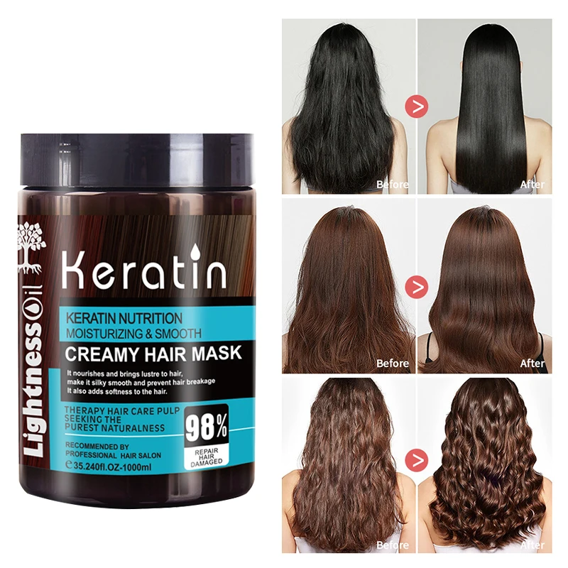 Wholesale 1000ml professional hair salon moisturizing smooth keratin hair mask