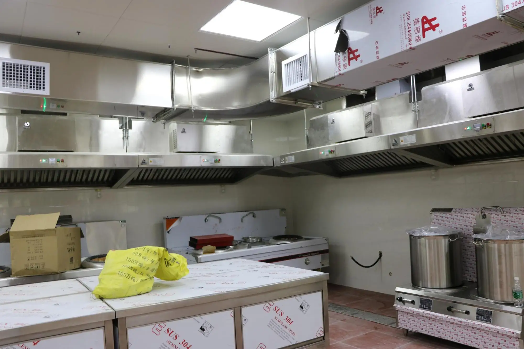 commercial kitchen electrostatic precipitator hood filter honeycomb canteen exhaust esp hood