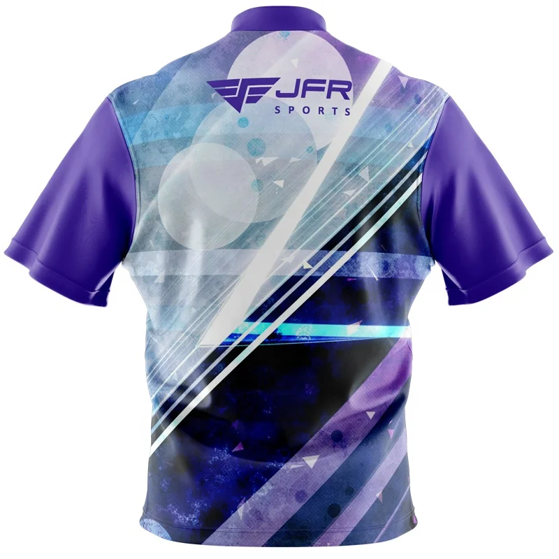 OEM/ODM High Quality Sport Retro 3D Sublimated Bowling T-Shirt with High Breathable Quick Dry Fabric