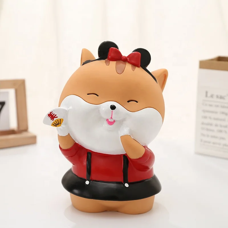 Custom hamster anti-fall piggy bank mouse money box