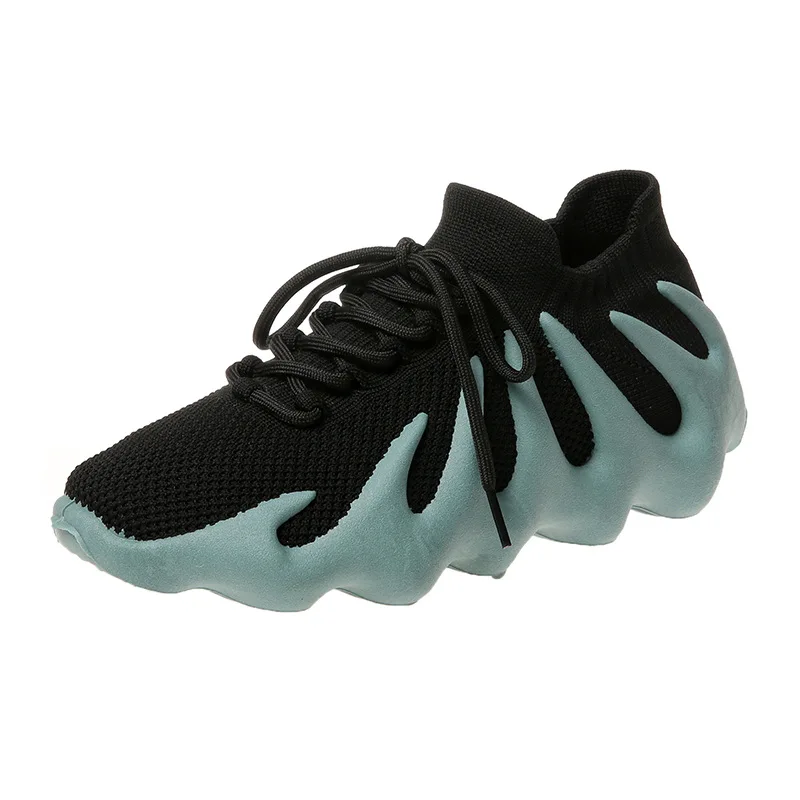 Wholesale Unisex Athletic Breathable Casual Sneaker Octopus Outsole Yezzy Comfy Sport Running Shoes For Women And Men