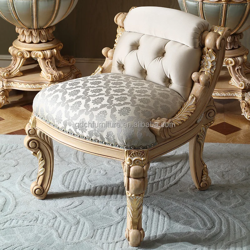 Royal Bedroom Furniture Design European Style French Antique dressing table Solid Wood handcrafted dresser set