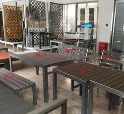 Долговечный Алюминиевый WPC элегантный набор уличной мебели