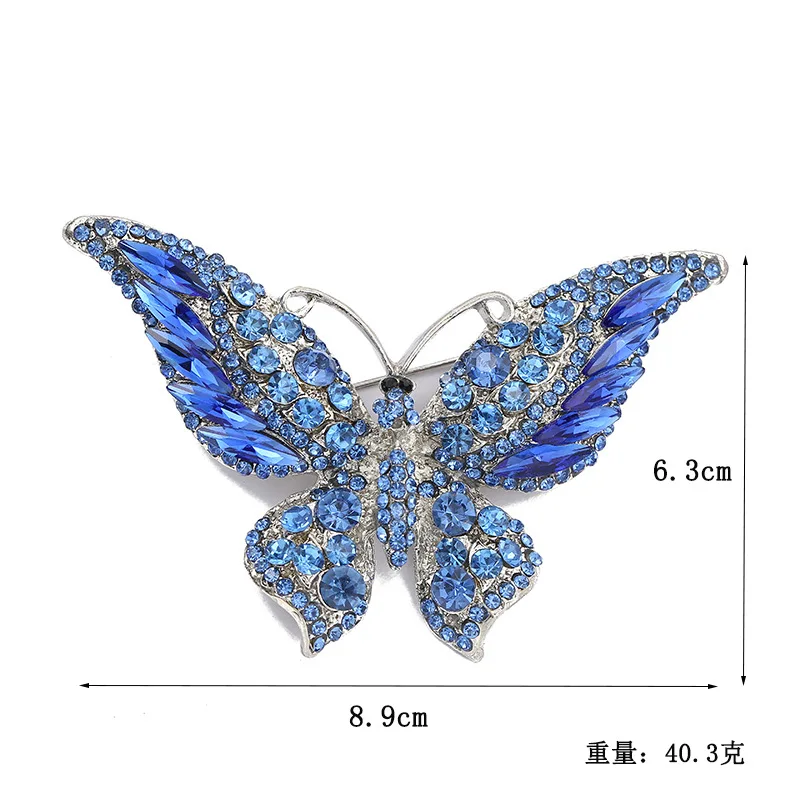Стильная Брошь со стразами и насекомыми эстетическая брошь в виде животного бабочки булавка для женщин леди подарок на вечеринку