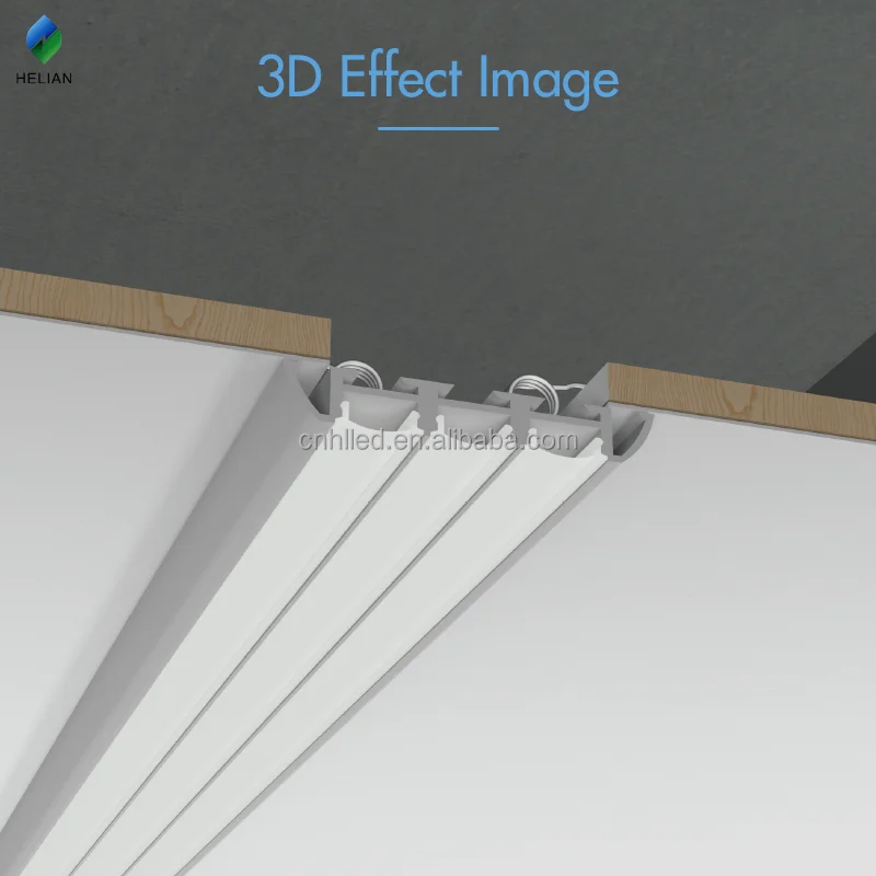 Special Triple light source channel aluminum Led aluminum profile extrusion linear rail aluminium u channel for led strip